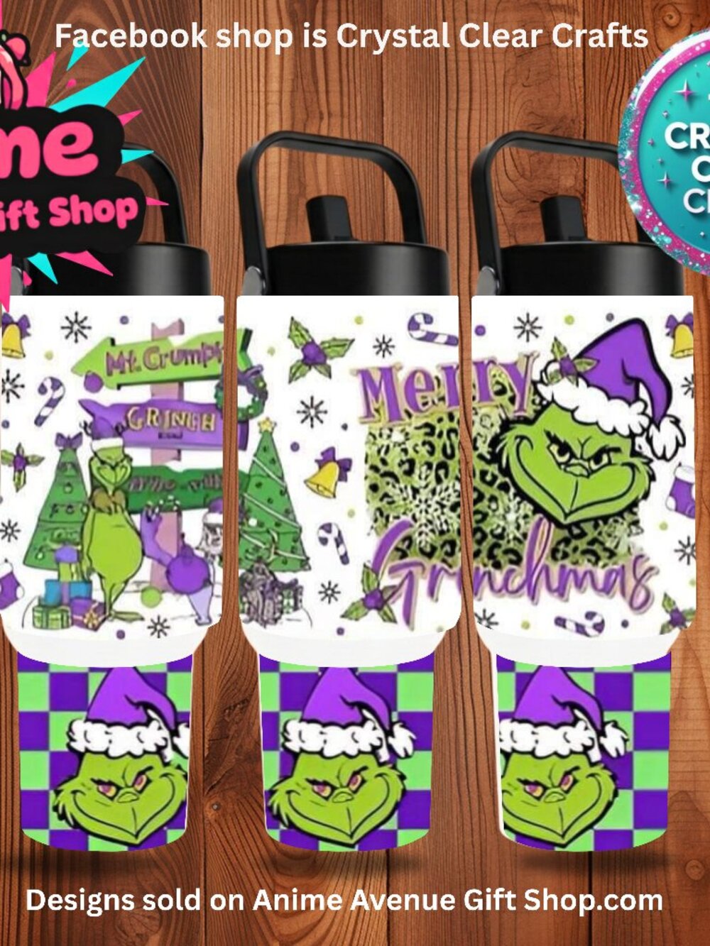 Purple Grinch 30oz Stainless Steel Tumbler